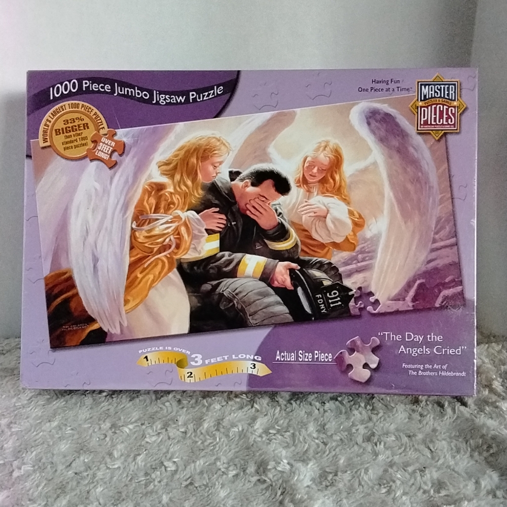 NEW SEALED 911 JIGSAW PUZZLE: Master Pieces The Day The Angels Cried 1000 Piece.